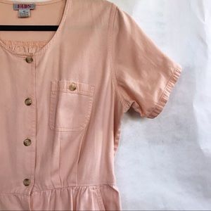 Pale Peach Cotton Dress